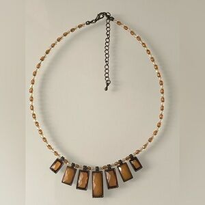 Vintage  brown color beaded necklace good for a festival and in good condition 🌸